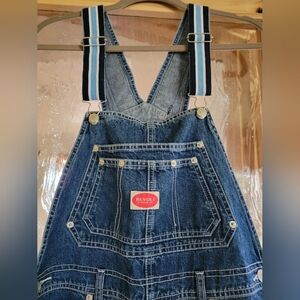 Vtg Revolt Jeans Blue Denim Overalls